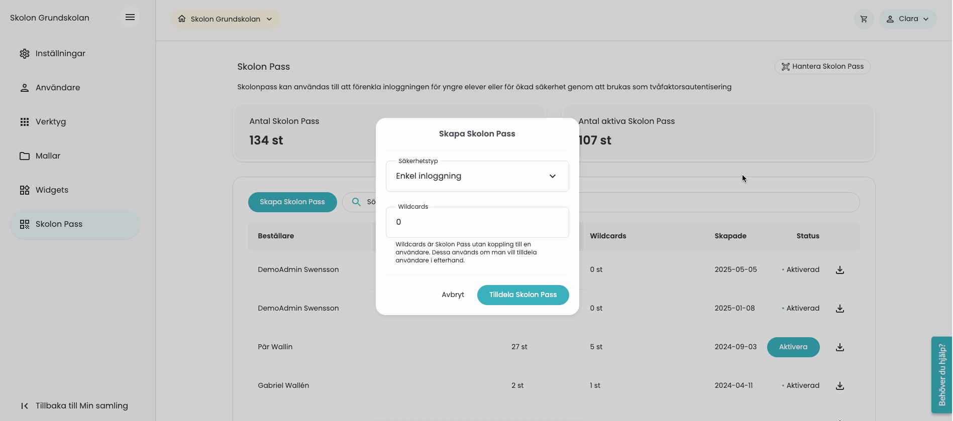 Skapa och tilldela Skolon pass2.gif